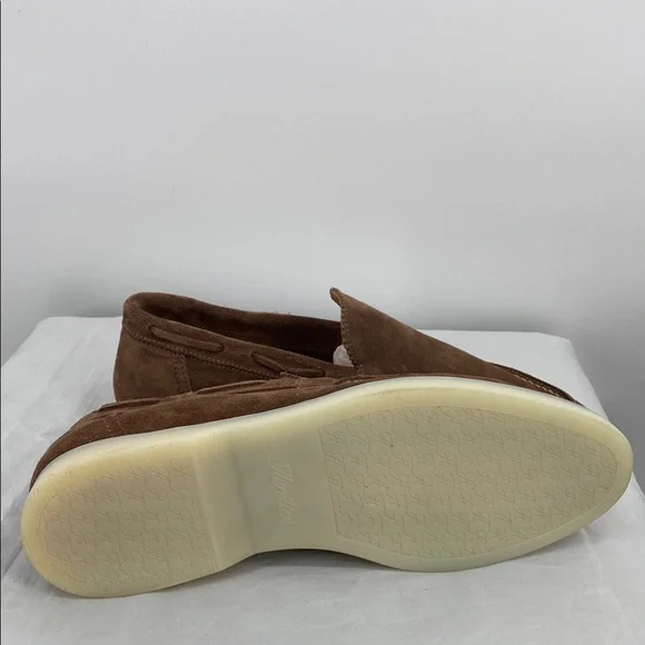 Aurelien Lady Brown Beige Yacht Suede Slip-On Loafers 39 is US 8 - Picture 5 of 6